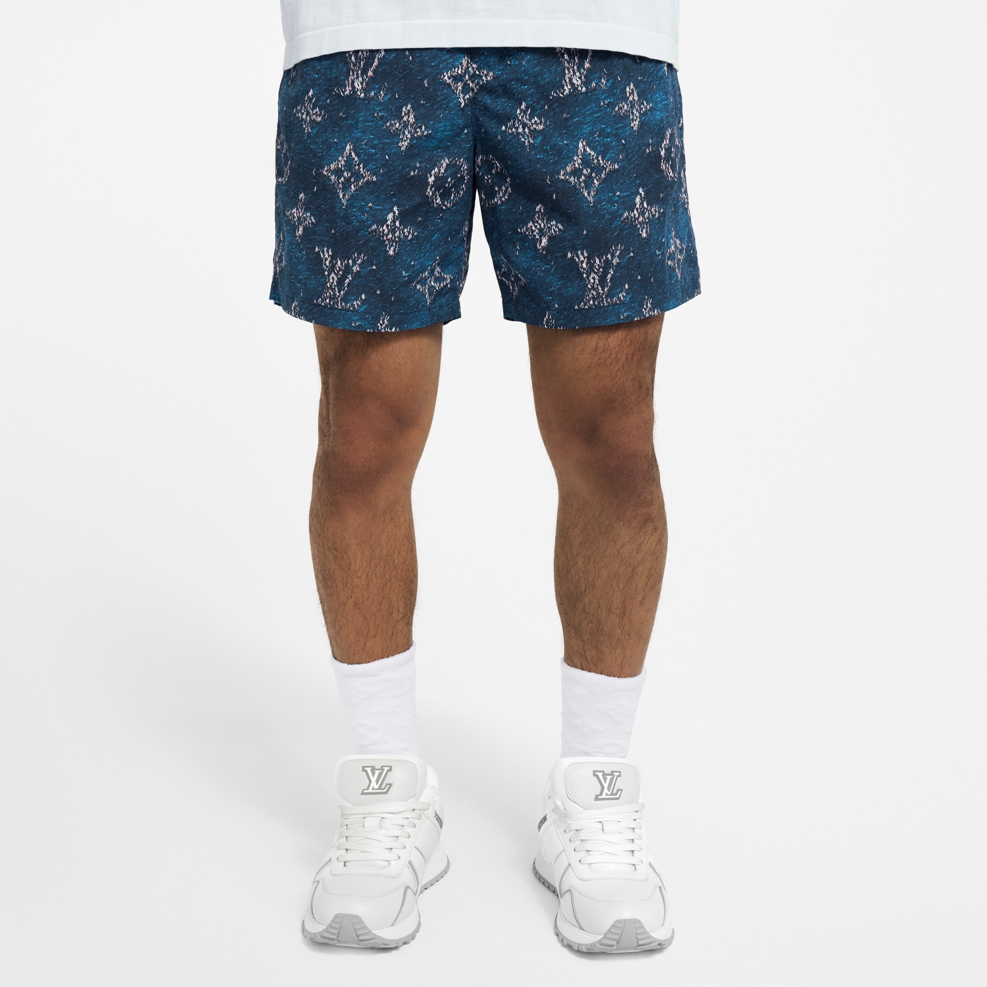 Printed Monogram Swim Shorts - I love you day for him | LOUIS VUITTON